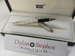 Montblanc Meisterstuck 163 classique Solitaire platinum Facet rollerball pen