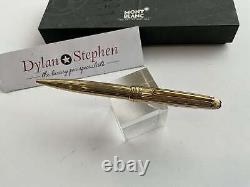 Montblanc Meisterstuck 164 Solitaire Sterling Silver Vermeil ballpoint pen