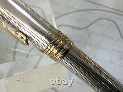 Montblanc Meisterstuck 164 classique Solitaire Sterling Silver ballpoint pen