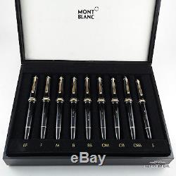 Montblanc Meisterstuck 9 Fountain Pen Tester Nib Selection Set