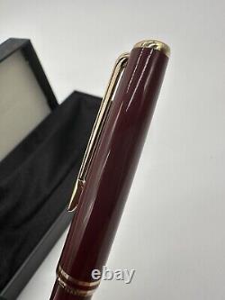Montblanc Meisterstuck Ballpoint Pen Gold Finish Classic Red Luxury Pen