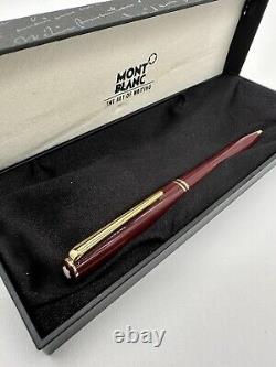 Montblanc Meisterstuck Ballpoint Pen Gold Finish Classic Red Luxury Pen