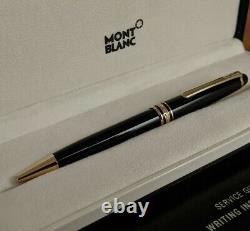 Montblanc Meisterstuck Black Ballpoint Pen 10883 New in Box and papers