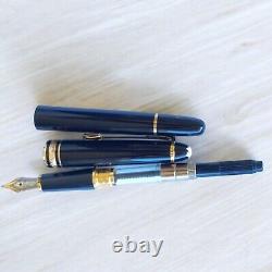 Montblanc Meisterstuck Black Fountain Pen, Serial Engraved, Pristine Condition