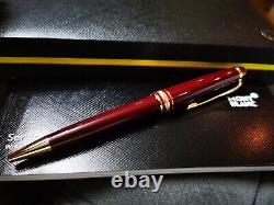 Montblanc Meisterstuck Burgundy 164R Classique Gold Trim Ballpoint Pen