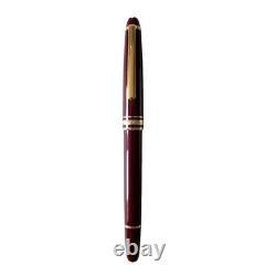 Montblanc Meisterstuck Burgundy Rollerball Pen Gold Trim