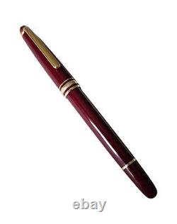 Montblanc Meisterstuck Burgundy Rollerball Pen Gold Trim