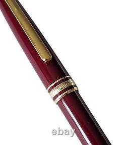 Montblanc Meisterstuck Burgundy Rollerball Pen Gold Trim