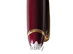 Montblanc Meisterstuck Burgundy Rollerball Pen Gold Trim