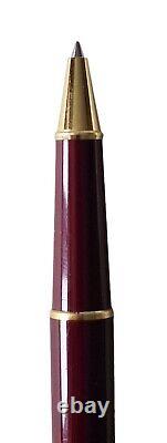 Montblanc Meisterstuck Burgundy Rollerball Pen Gold Trim