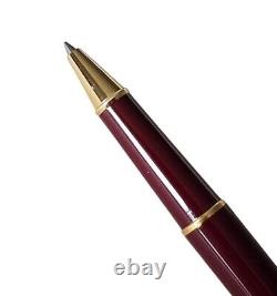 Montblanc Meisterstuck Burgundy Rollerball Pen Gold Trim