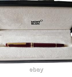 Montblanc Meisterstuck Burgundy Rollerball Pen Gold Trim