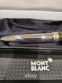 Montblanc Meisterstuck Carbon Steel 146 Legrand Fountain Pen 18K Oblique OB Nib