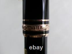 Montblanc Meisterstuck Classique 144 Fountain Pen Black GT 14K EF Nib