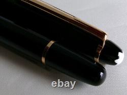 Montblanc Meisterstuck Classique 144 Fountain Pen Black GT 14K EF Nib