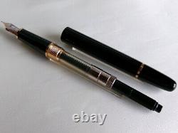 Montblanc Meisterstuck Classique 144 Fountain Pen Black GT 14K EF Nib