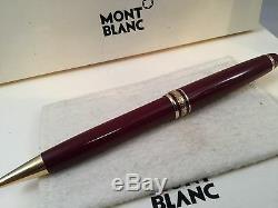 Montblanc Meisterstuck Classique Ballpoint Pen Bordeaux Burgundy with Gold 164R