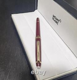 Montblanc Meisterstuck Classique Gold/Red 163 Rollerball Pen New &Authentic