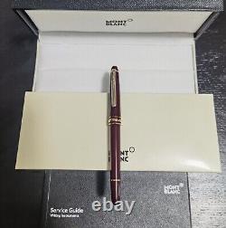Montblanc Meisterstuck Classique Gold/Red 163 Rollerball Pen New &Authentic