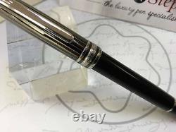 Montblanc Meisterstuck Classique Solitaire Doue black + white cap rollerball pen