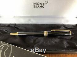 Montblanc Meisterstuck Gold Trim Ballpoint Pen With Box & Personal Guide