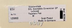 Montblanc Meisterstuck LeGrand Solitaire Geometric Dimension Fountain Pen Gold
