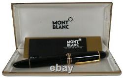 Montblanc Meisterstuck No 149 Black Fountain Pen & Box 14K Germany