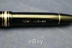 Montblanc Meisterstuck No. 149 Fountain Pen Engraved with C6 1-15-95 F5B11