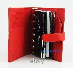 Montblanc Meisterstuck Red Leather Small Organizer 101760 Made In Germany New #3