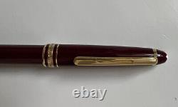 Montblanc Meisterstuck Rollerball Pen Burgundy Gold Trim