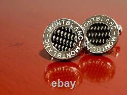 Montblanc Meisterstuck Round Steel Cufflinks 107463 New