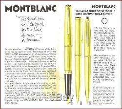 Montblanc Meisterstuck Solid Gold N. 94/ Piston Filler/goertz Bmw Fountain Pen