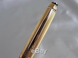 Montblanc Meisterstuck Solitaire Gold Plated Barley 163 Rollerball Pen