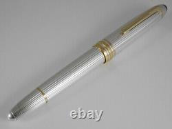 Montblanc Meisterstuck Solitaire Le Grand Sterling Silver 925 Fountain Pen B