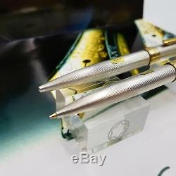 Montblanc Meisterstuck Solitaire Sterling Silver Ballpoint Pen & Pencil Set 925