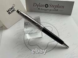 Montblanc Meisterstuck classique Solitaire Doue Geometry Platinum ballpoint pen