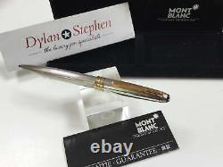 Montblanc Meisterstuck solitaire 164 classique silver barley ballpoint pen + box