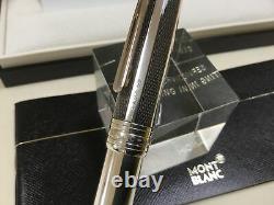 Montblanc Meisterstuck solitaire carbon fiber and silver fountain pen