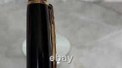 Montblanc Mozart Gold Plated Black Resin Ballpoint Pen