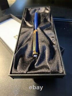 Montblanc Noblesse Oblige Ballpoint Pen Blue GT Unused In Box With Service Guide