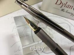 Montblanc Noblesse steel fountain + ballpoint pen set (rare triangle emblem)