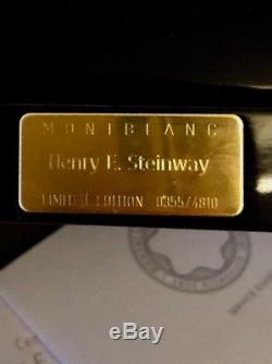 Montblanc Patron of Art Henry E. Steinway 4810 Fountain Pen Gold Nib Size F
