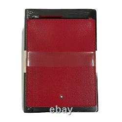 Montblanc Premium Paper Notebook A5 Lined Dotted With Pocket Item 119461 Red