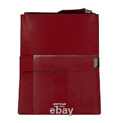 Montblanc Premium Paper Notebook A5 Lined Dotted With Pocket Item 119461 Red