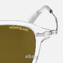 Montblanc Round Sunglasses with Grey Coloured Injected Frame Brand New In Box