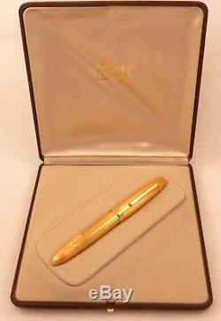 Montblanc Solid Gold Meisterstuck 149 Diplomat Solitaire FP, 18k France, 14C Nib