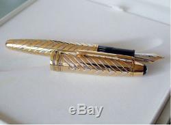 Montblanc Solid Gold White & Yellow 18k Bi Color Pen 144sg New In Box