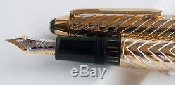 Montblanc Solid Gold White & Yellow 18k Bi Color Pen 144sg New In Box