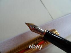 Montblanc Solitaire 925er Silver Vermeil Gold Mozart Fountain Pen
