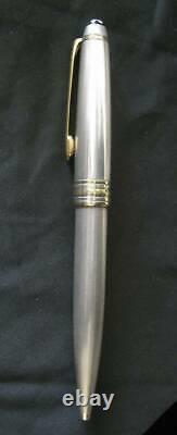 Montblanc Solitaire Ballpoint Pen 164S Sterling Silver Barley & Gold New In Box